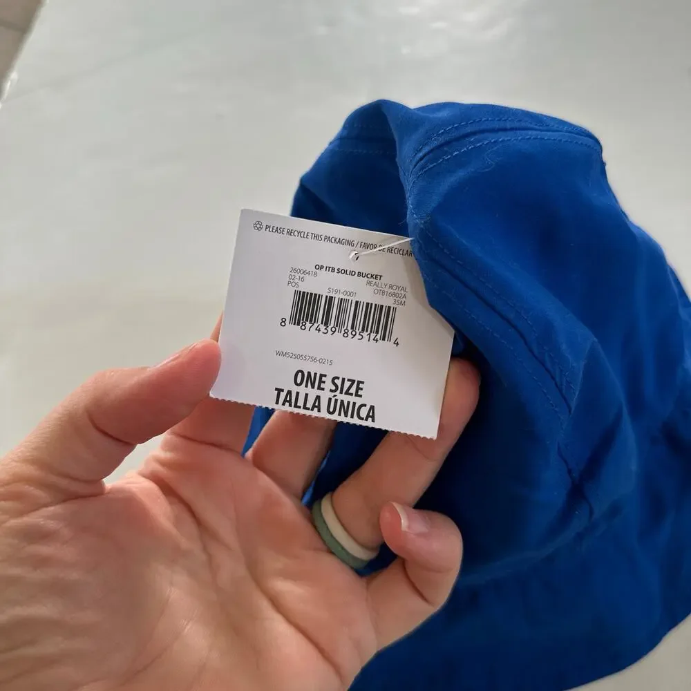 OP Baby UPF 50+ Solid Blue Bucket Hat - New with Tags